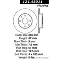 Centric Parts STANDARD BRAKE ROTOR 121.43011